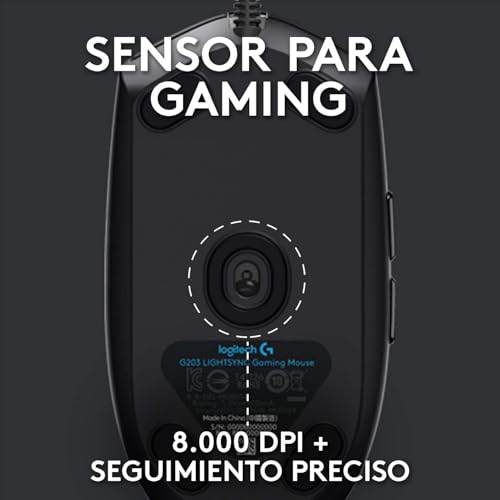 Miniatura 6 de Logitech G213 Prodigy Teclado Gaming, RGB Lightsync, Disposición QWERTY ES - Negro + G203 Lightsync Ratón Gaming, 6 Botones Programables, Ultra-Ligero- Negro