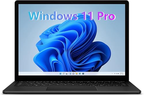 Microsoft Surface Laptop 4 Computer, Windows 11 Pro, Core i7-1185G7, 32GB RAM, 512GB SSD, 15-Inch High-Performance Touchscreen, Backlit Keyboard, Black (Renewed)