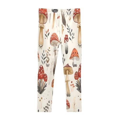 Bolaz Toddler Girls Leggings Printed Yoga Pants Leggings Mushroom Cute Fall for Kids2