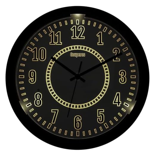 Night Light LED Wall Clock Glow in The Dark 12.8 Inch Silent Lighted up Adjustable Brightness Battery Operated Wall Clock for Living Room Kitchen Kid's&Elderly Room(Date)