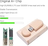 Yaxiny USB 2.0 Flash Drive z pudełkiem z drewna klonowego 2.0/4GB 2.0