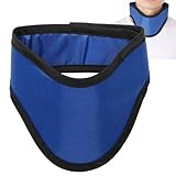 Lead Apron X-Ray Thyroid Shield Collar, Dental Lab Thyroid Shield Collar Lead Protection 0.35 mmpb 0.5 mmpb Radiation Protection Lead Rubber Collar for Adult,A-0.5mmpb