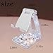 Erolagomat Bling Crystal Phone Stand for Desk,Glitter Adjustable Cell Phone Holder, Desktop Holder Compatible with iPhone 15 Pro Max 14 Plus 13 12 11 and Samsung, All Phones (Silver Diamond)