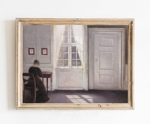 Reproduction Oil Painting Vintage Poster of Portrait of Victorian woman