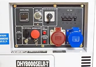 Hyundai 5.8kW / 7.5kVA* Diesel Powered Multi-Phase Generator 230v & 400v Max Power Three Phase/Single Phase, With Long Run Time