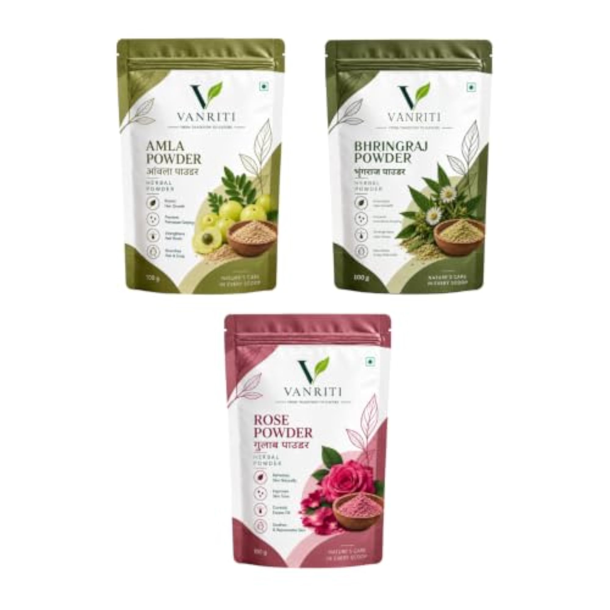 Amla, Bhringraj & Rose Powder, 300g, Beauty Ritual