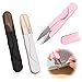 Forbici Da Filo Portatili Tagliafilo Piccolo Forbici Artigianali Set Tagliafilo Per Filati Mini Forbici Da Ricamo Per Cucire 3 Pezzi Con Coperchio Per La Pesca Vestiti Ricamo Mestiere Rosa Nero Bianco