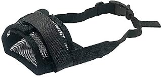 YAODHAOD Nylon Mesh Breathable Dog Mouth Cover, Quick Fit Dog Muzzle with Adjustable