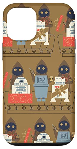 Coque iPhone 12 Star Wars Jawas rigide et antichoc avec design Droïdes