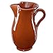 MamboCat Brocca in terracotta medievale vichingo 1,9 litri caraffa mediterranea anticata realizzata a mano stile vintage per Met vin brulé birra Sangria caraffa pitcher brocca di vino smaltata