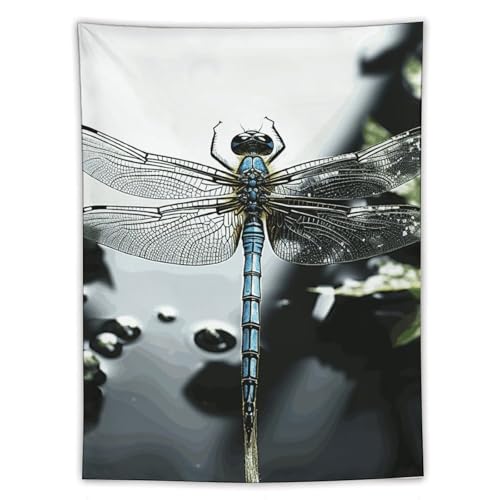 Tapisserie libellule moderne suspendue grand format pour salon et dortoir