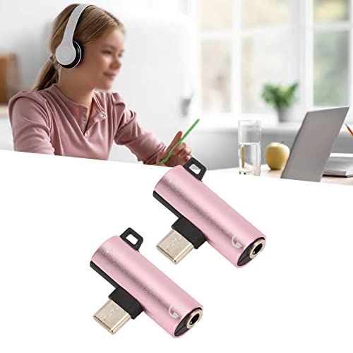 USB C para Áudio Jack, USB C para Aux Adaptador USB C para 3,5 mm para PC para telefone para tablet(