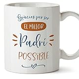  Tazas para PADRINO - En Catalán - Gràcies Millor Família - 11 oz - Regalo original y divertido