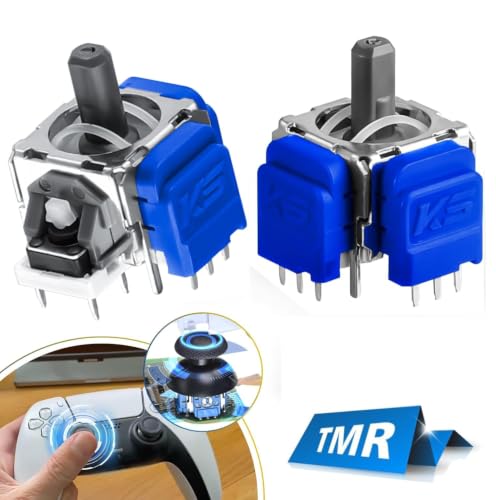 Image of TCOS TECH TMR Electromagnetic Hall Effect 3D Analog Stick, Hall Effect 3D Analog Sensor Joystick Module Replacement for PlayStation 5 PS5 Controller Anti-Drift Analog Sticks - 2pcs