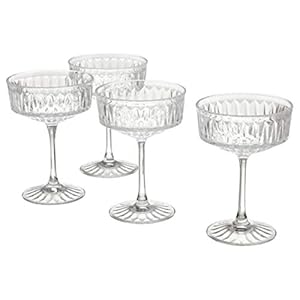 Digital Shoppy Champagne Coupe, Clear Glass/Patterned,21 cl (7 oz)