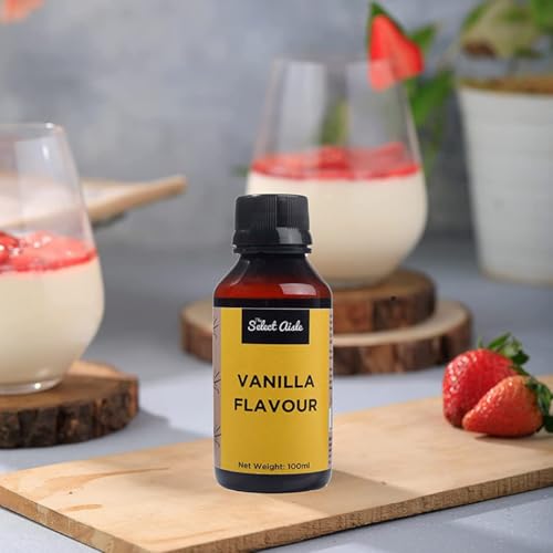 Image of The Select Aisle Vanilla Flavour Essence 100ml | Baking Essence for Cakes, Cookies & Desserts | Flavouring Agent for Frosting, Ice Cream & Beverages