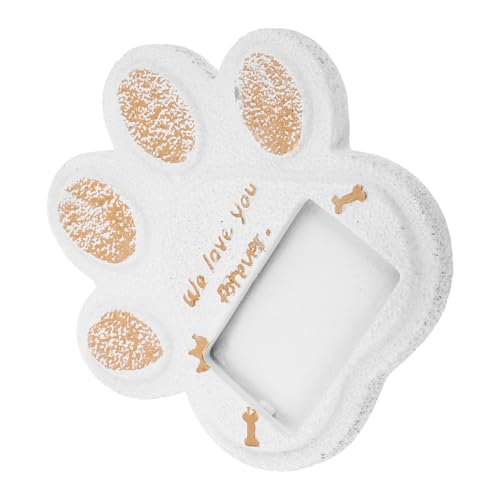 BAZEITFLOW Lapide per Cane da Giardino Resistente alle Intemperie, Pietra Commemorativa Zampa per Tomba Animali Domestici, Marcatore Sepoltura per Cani, Memoriale per Ricordo Duraturo