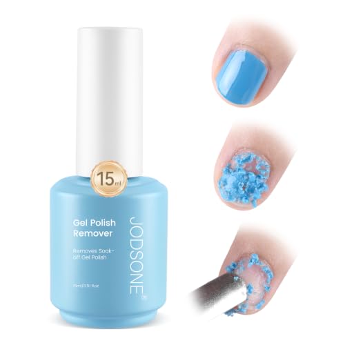 JODSONE Gel Nail Polish Remover, 15ML No Wrap No Soak Formula for Nails
