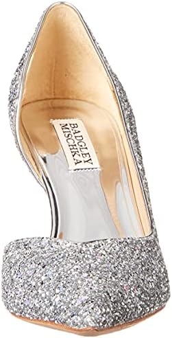 Badgley Mischka Women's Daisy II Pump, Silver Glitter, 7.5 | Image 1