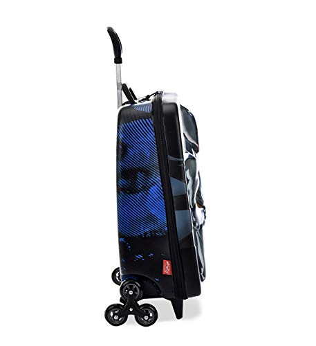 Mochila Escolar 3D com 6 Rodinhas Liga Batman - Maxtoy
