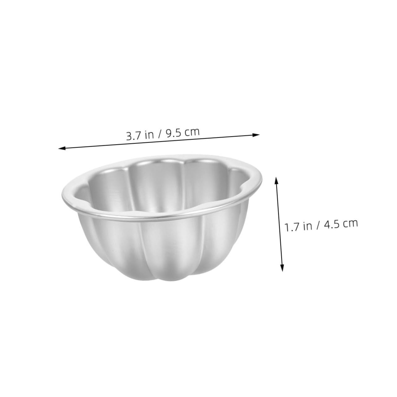 INOOMP 8pcs Flower Shape Aluminum Alloy Cake Molds Non Stick Pudding and Jelly Molds for of Muffins Egg Tarts Desserts Versatile Baking Tools for All Occasions