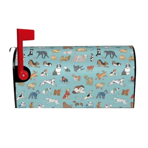 Copertura per cassetta postale impermeabile con magneti stampa cane cassetta postale copertura cassetta postale 65 x 53 cm