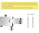 ZLKSKER Parallel gekreuzter Messschieber 0–20 cm (0–8 Zoll) mit 2 Hartmetall-Reißnadeln/Nadeln, Edelstahl-Messschieber, Markierungslehre, Markierungswerkzeug