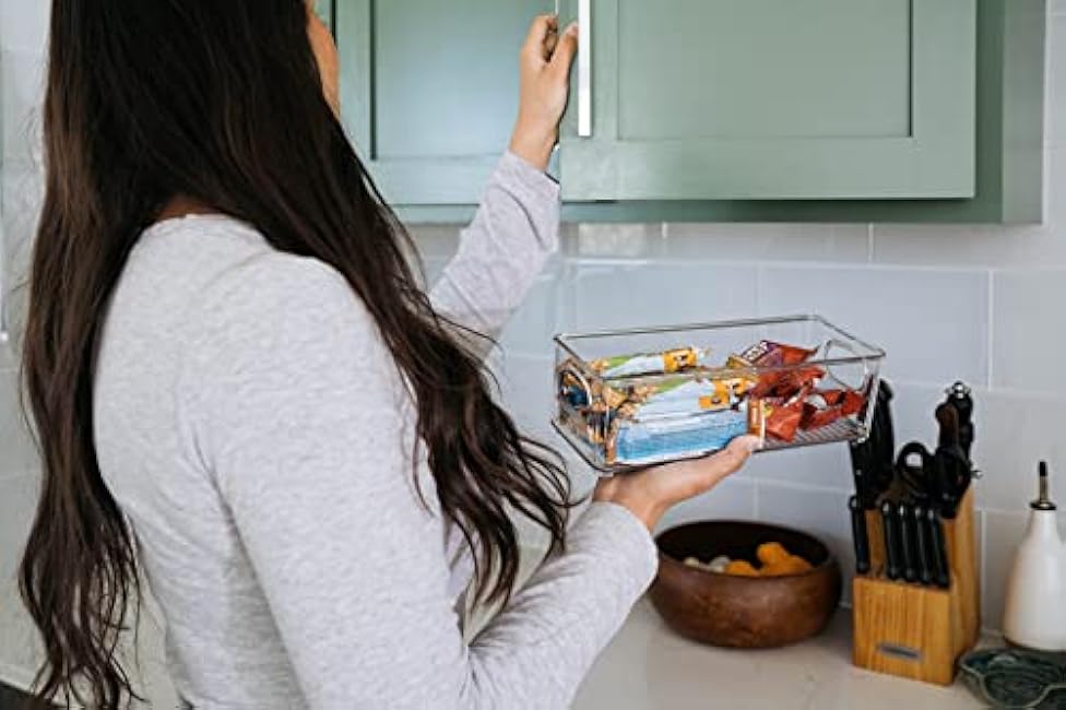 ClearSpace Plastic Pantry Organization and Food Storage Bin ¨C Great Kitchen Organization and Kitchen Storage ¨C Fridge Organizer Bins¨C 8 Pack