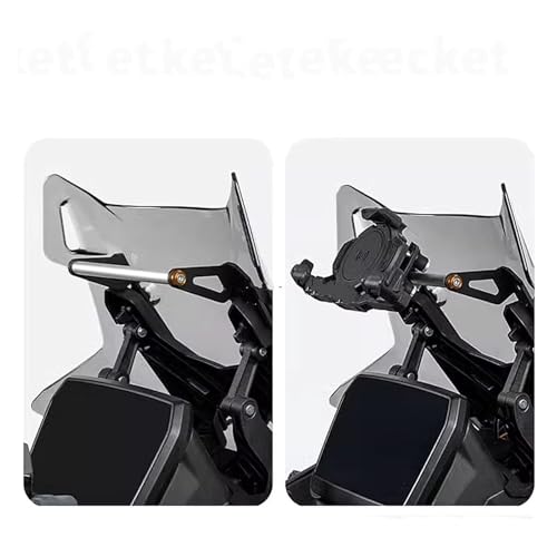 Support GPS moto Voge DSX525 2023 extension crossbar guidon 22mm bulle - 3