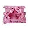 Princess Pink Pet Dog Handmade Bed House+1 Candy Pillow (M)