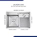 Laundry Utility Sink Stainless Steel with Washboard, Wash Basin for Kitchen, Bathroom, Balcony, Easy-to-Clean Double-Bowl Design Basement Sink(800mm/31.5Inch)