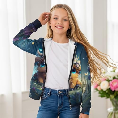 AFPANQZ Unisex Kids Casual Full Zipper Up Hoodies Sweatshirt Long Sleeves Hoodie Thin Coat with Front Pockets2