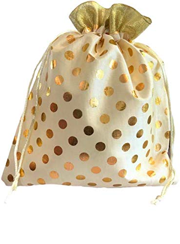Meher Collection Women’s Ethnic Rajasthani Polka Dots Potli Bag for Return Gifts Wedding Gift for mom Potli Purse Gift Bags – Cream Polka (Pack of 7) 500 gms Medium (18cmx23cm) (B08DY7FSWD) Amazon Price History, Amazon Price Tracker