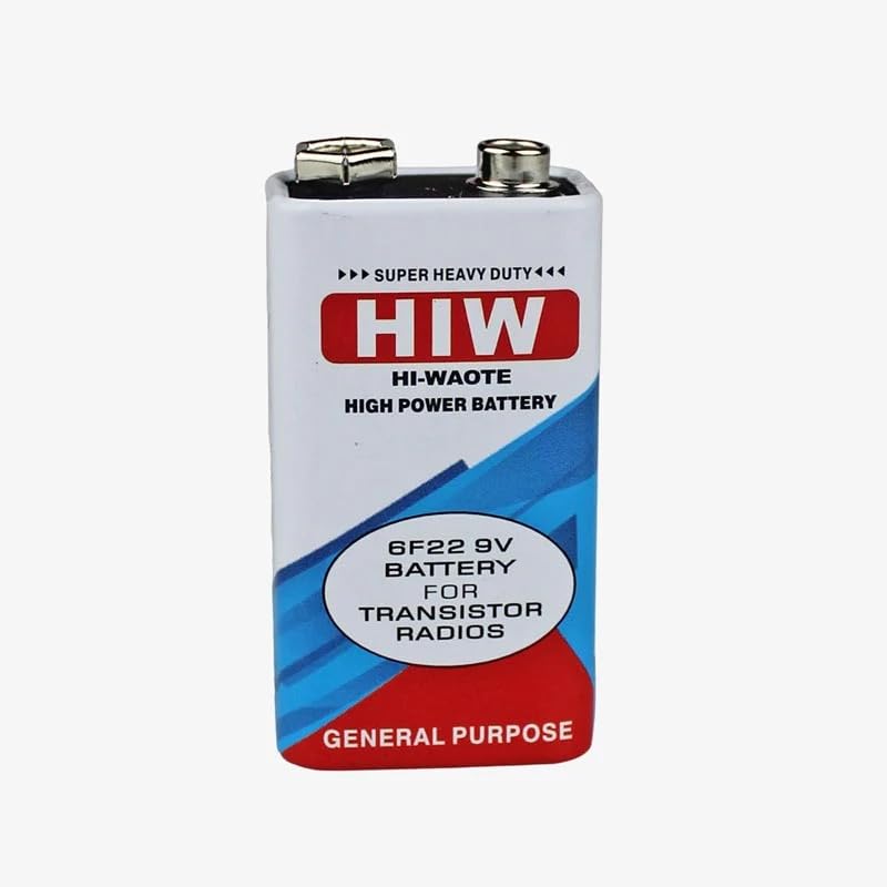 Compatible with HIW HI-WAOTE High Power 6722 9V Battery for Transistor Radios General Purpose Battery (Pack of 2)-image-24
