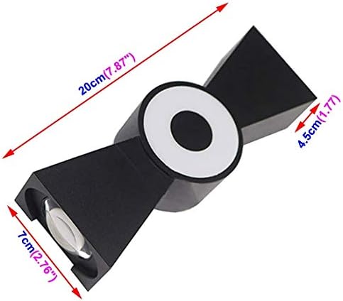6W LED Lamp Outdoor/Indoor Gate Door-side Garage Wall Sconces Light Fixture Waterproof IP54 Black Pure White