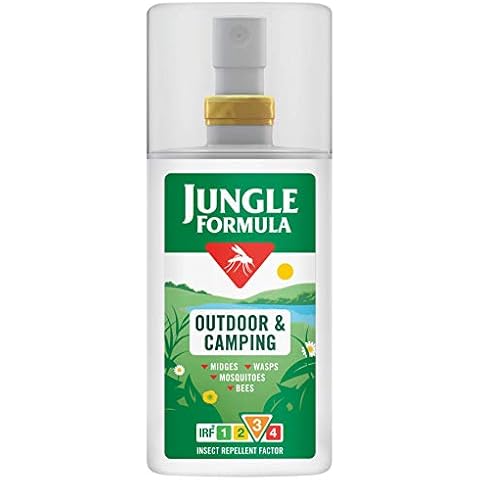 Jungle Formula Outdoor & Camping Insect Repellent Spray 90ml - Protects from Mosquitoes, Wasps, Midges and Other Biting Insects - Ideal for Camping and Outdoor Activities Cover