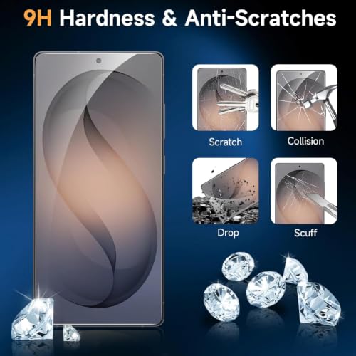 Image of vizer 9H Tempered Glass Screen Protector for Samsung Galaxy S26 Ultra (6.9 inch) | Full Edge-to-Edge Coverage | HD Clear | Bubble-Free Easy Installation | Military-Grade | Case Friendly | Black