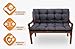 Amazinggirl Bankauflage Sitzkissen Outdoor Hollywoodschaukel Kissen 100 x 100 cm - Sitzpolster Bank Polster für Sitzbank Gartenbank und Paletten Bankkissen Indoor und Outdoorkissen Graphit
