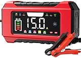 AILRINNI Car Battery Charger 15-Amp - 12V and 24V Smart Car Battery Charger AU Plug: Lead Acid 9-Stage Trickle Charger Smart Battery Maintainer w/Temp Compensation for Car Truck Lawn Mower Boat Marine