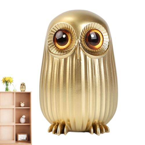 Statue de hibou, statue de hibou, sculpture de statuette de hibou en résine - Sculptures de hiboux d'animaux pour amoureux des oiseaux, centre de table,...