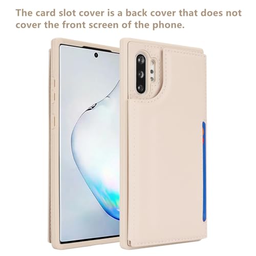 Étui portefeuille pour Samsung Galaxy Note 10 Plus, protection cuir PU - 3