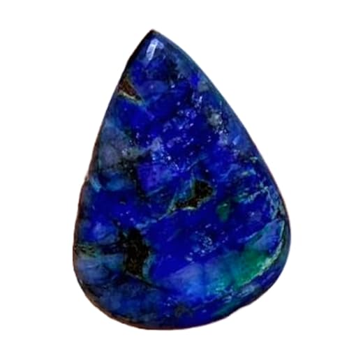 Dioxyde d'azurite naturel en cabochon poire pour créer votre pendentif bohème personnalisé