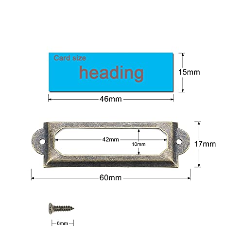 Paor, cornice per targhetta per librerie