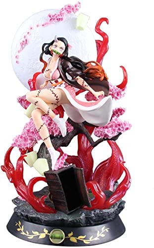 YYBEBA Anime-Figur 31cm Demon Slayer Anime Figur Große Größe Kamado Nezuko PVC Action Figure Spielzeug Kimetsu Nein Yaiba Sammlbare Modellpuppe Geschenke Actionfiguren für Kinder Cover