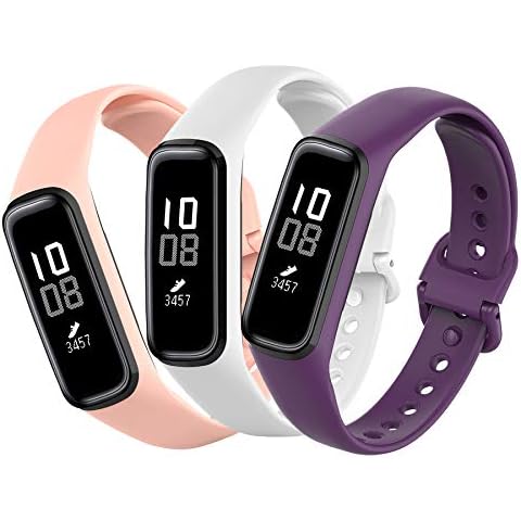 Mijobs [Pack of 3 Compatible with Samsung Galaxy Fit E Wristbands, Waterproof, Sweatproof, Breathable, Sansung Galaxy Fit E Sport Strap, Silicone Watch Strap Cover