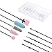 JeoPoom Ensembles de Forets à Ongles[10 Pièces], Embout Ponceuse Ongle, Ponceuse Ongles Les Accessoires, Professionnels Fraises Conique de Haute Qualité Pour Retirer Gel et Repousser Les Cuticules
