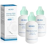 Heagimed 3 Pack Stoma Powder, Skin Barrier Protection Ostomy Powder Supplies, Stoma Adhesive Powder, Ostomy Skin Care Powder, Ostomy Supplies(25g * 3)