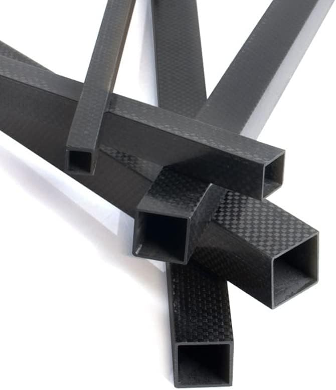 1pcs 3K Carbon Fiber Square Tube Pure Carbon Tube 20mmx20mmx18mm Length 430mm high Strength Carbon Rod - (Color: 20mmx20mmx18mm, CN)