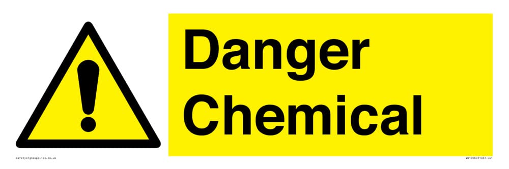 Danger Chemical Sign - 450x150mm - L41
