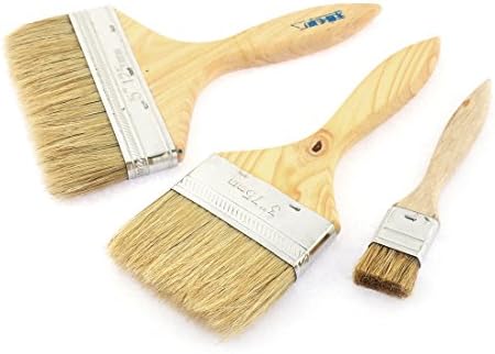 Aexit 1″ 3″ Painting Supplies & Wall Treatments 5″ Width Soft Copy Bristle Painting Drawing Oil Paint Brush Paint Rollers Pen 3pcs